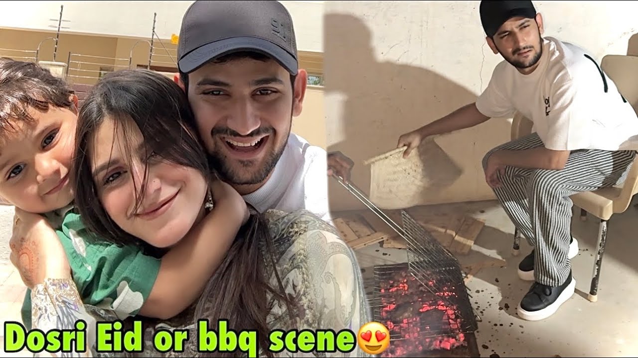 Сцена барбекю была создана в честь праздника Досри Ид😍