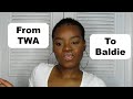 CUTTING MY HAIR DUE TO HEAT DAMAGE | Back To Baldie | Jaleesa Ayoka