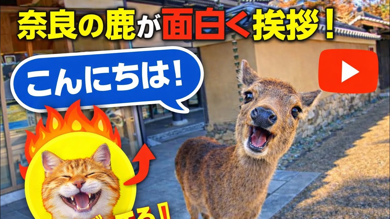 この鹿、想像以上にヤバい😂🦌