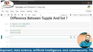 Difference Between Tupple And list | Data Science Course in Delhi | Uncodemy