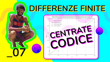 Differenze Finite Teoria e Codice Matlab/Octave - 07 - Centrali (codice)