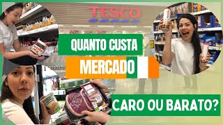 QUANTO CUSTA MERCADO NA IRLANDA 2023? | COMPRAS DA SEMANA CASAL (TESCO)