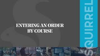 Squirrel Cloud POS: Entering an Order by Course screenshot 1