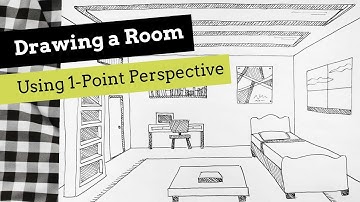 How to Draw a Room Using 1-Point Perspective (Step-by-Step Tutorial for Beginners)