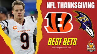 Bengals vs Ravens Best Bets! Player Prop and Game Picks for Week 13 NFL Thanksgiving!
