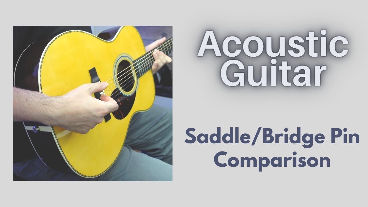 Acoustic Guitar Plastic vs Bone vs Luxe Bridge Pins (feat. The Martin OMJM) YouTube