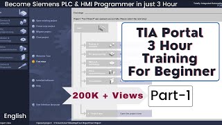 TIA Portal :-  3 Hour Complete Training For Beginner | Part-1 | English