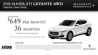 Maserati of Anaheim Hills June Offers SPS