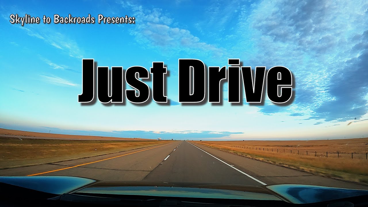 Evening Drive through the Canadian Prairies