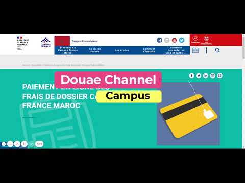 CF#5: Procédure Campus France 2022 | Payement en ligne