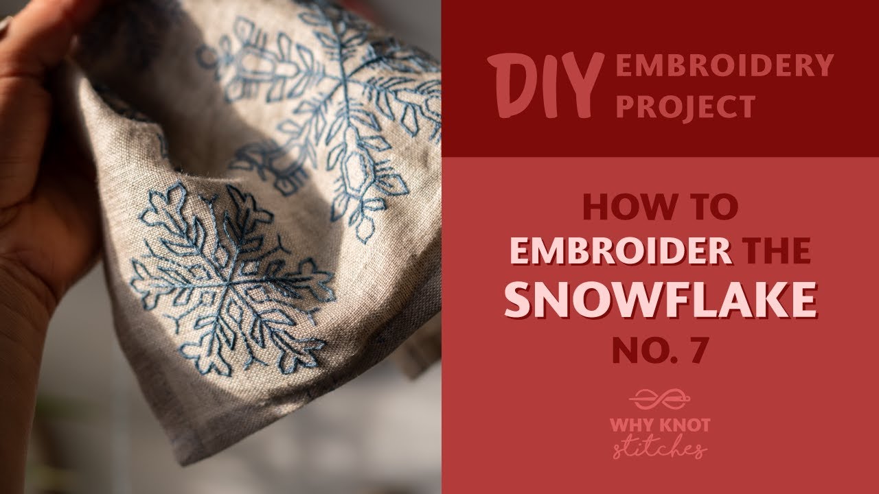 Вышитая снежинка №7