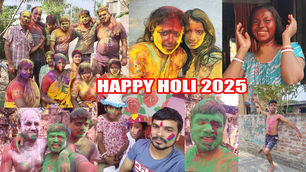 🌻শুভ দোলযাত্রা 🥀HAPPY Holi Bengali vlogs💥 Holi Vlogs | Holi celebration vlog l Nantu Vlogs | 2025