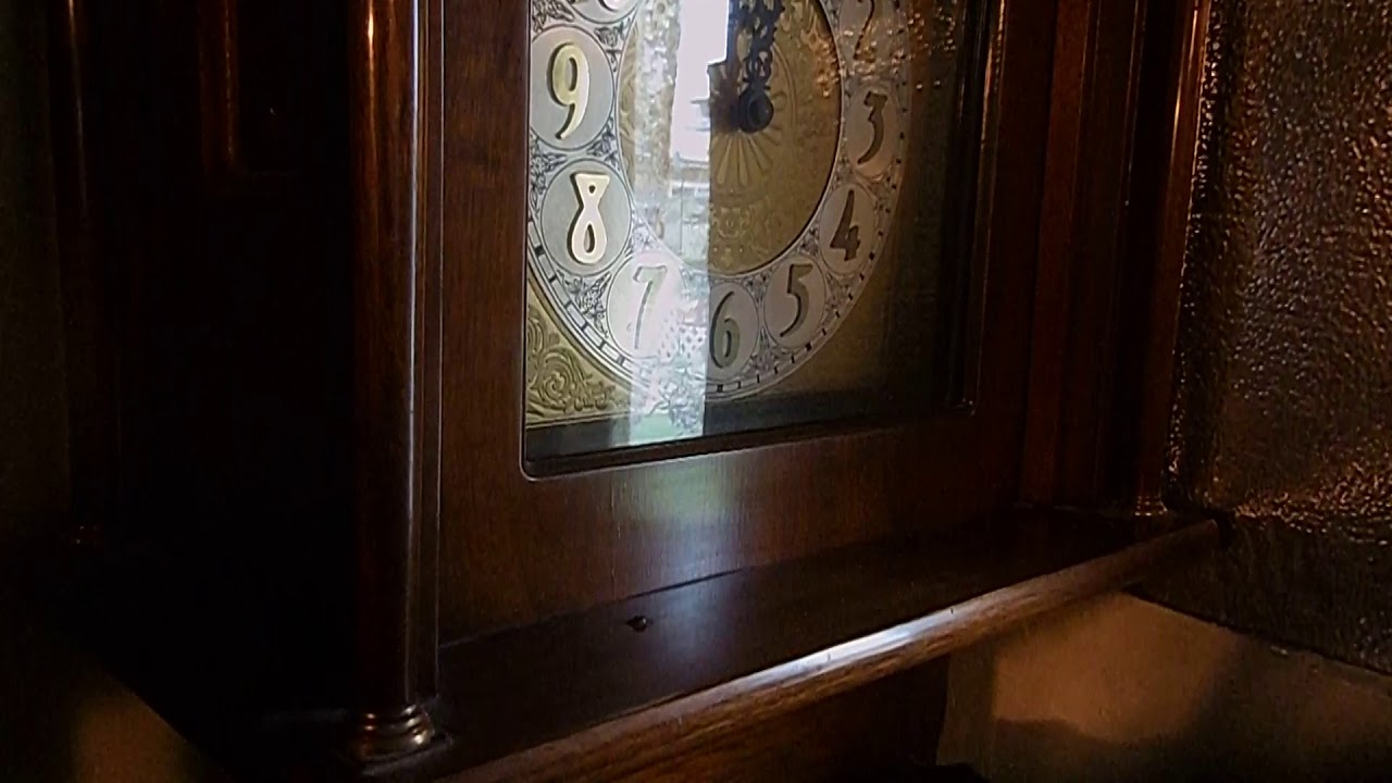 Daneker the "PRESIDENT" Moonphase Grandfather Clock Solid Cherry Wood