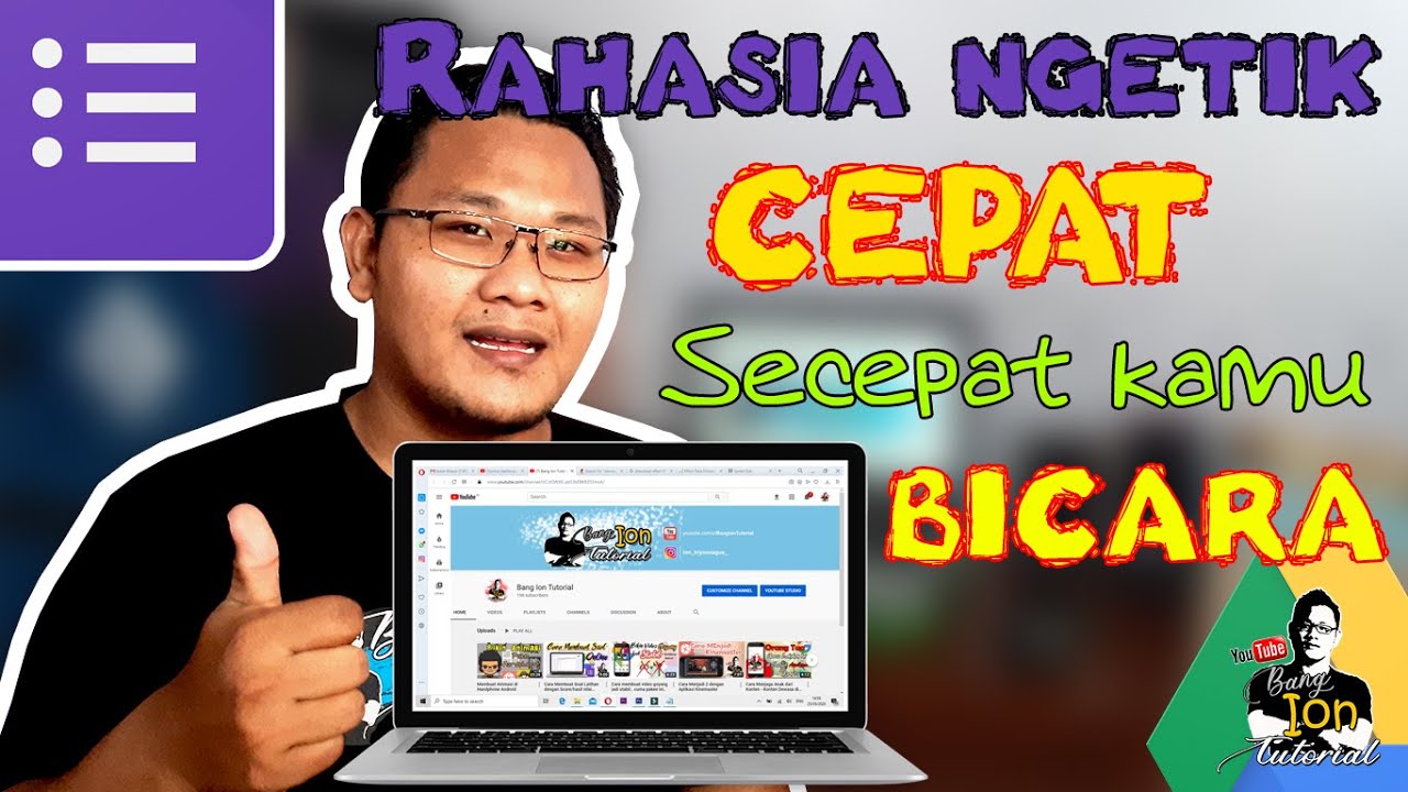 Cara Cepat Mengetik - YouTube