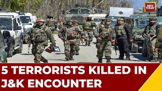 Encounter Underway In Kupwara, J&K | 5 Terrorists Killed In J&K Encounter