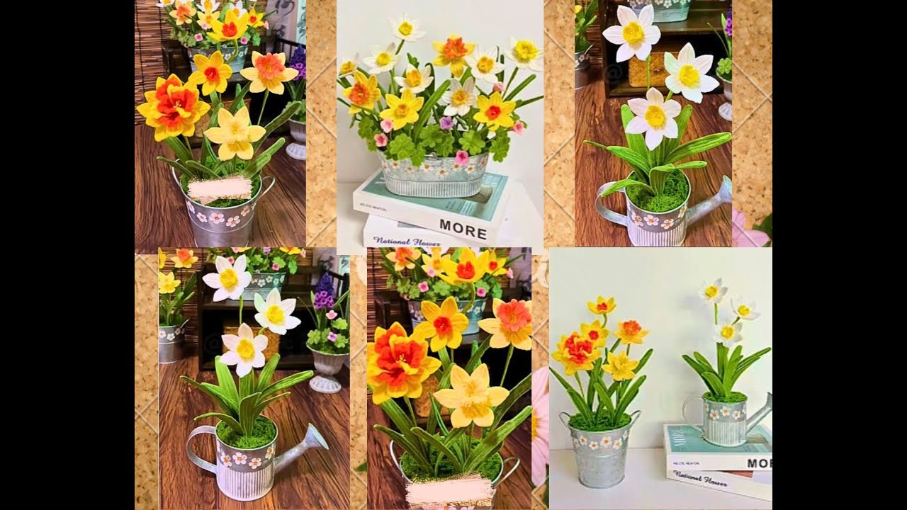 DIY with pipe cleaners: Daffodil Dreams–From Crafting by Hand to Charming Pots 🌼