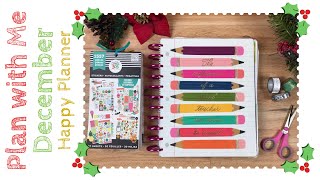 December 2019 Calendar Setup | Teacher Happy Planner | Plan with Me