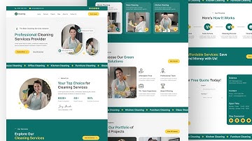 Cleaning Service Website Figma Design | Web Design | Website | UIUX Design | UI Design | UX