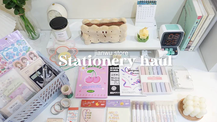 huge stationery haul  ft. jianwu store