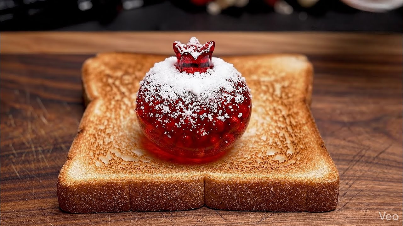 The glass fruits spreading in bread 🥪😋ASMR videos with relaxing asmr sound 🔊