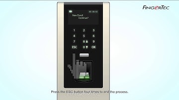 Keylock 7700 - Enrollment and Verification of Administrator by Using Fingerprint