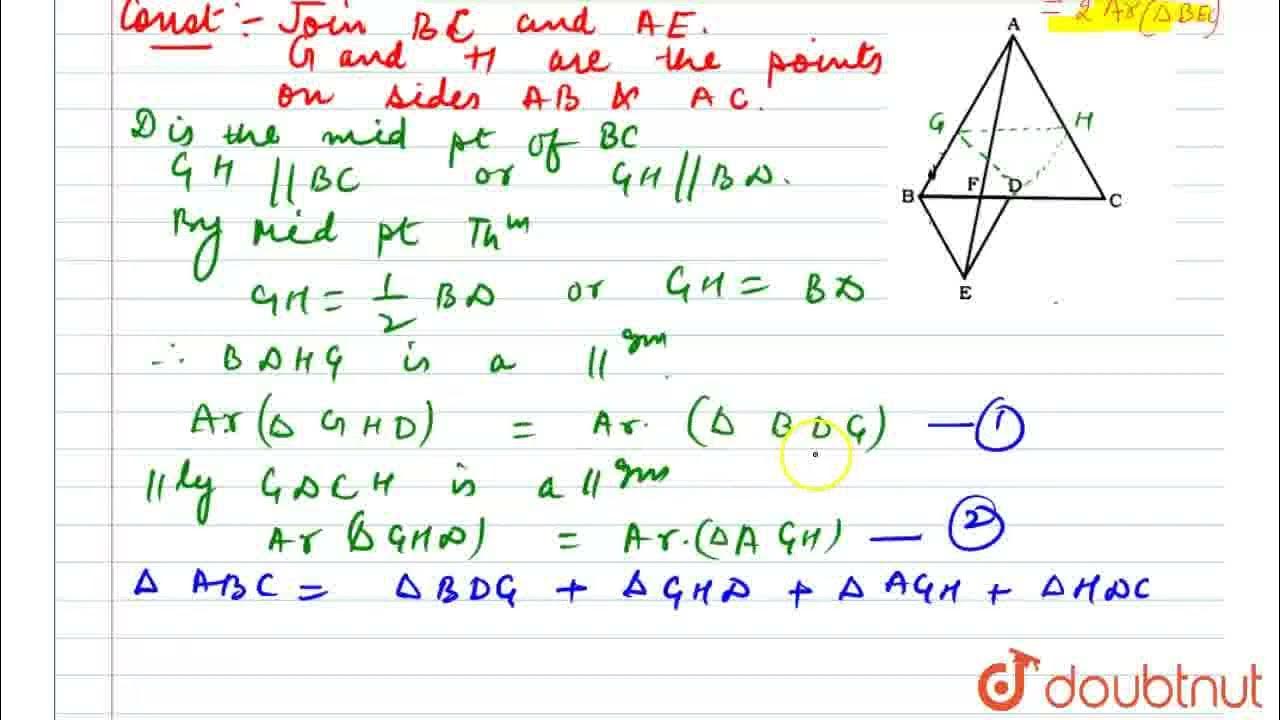 In Fig., ABC and BDE are two equilateral triangles such that D is the
