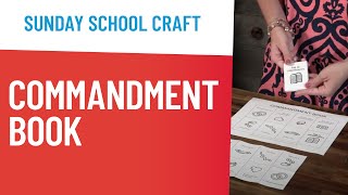 Commandment Book Craft for The Ten Commandments