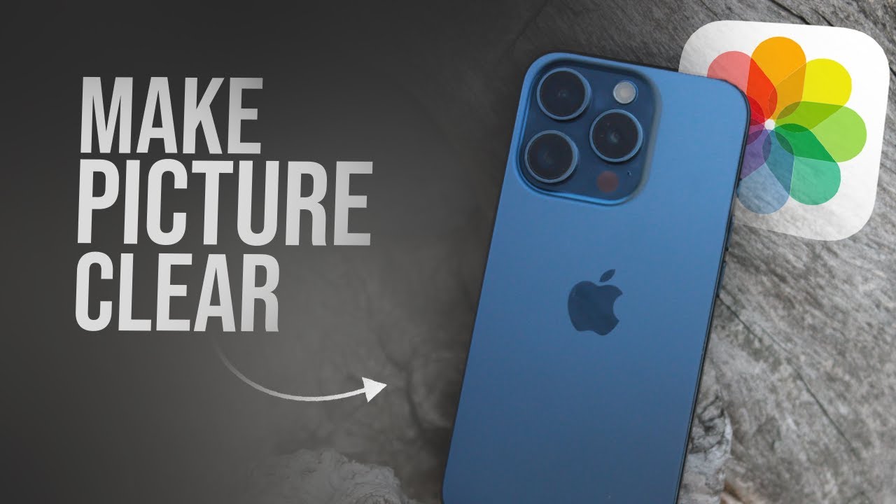 How to Make a Picture Clear on iPhone (tutorial) - YouTube