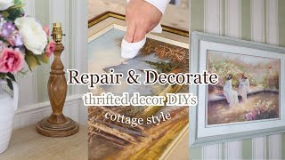 Transforming Thrifted Decor | Cottage Style Decorating & Spring Garden Walk 🌿