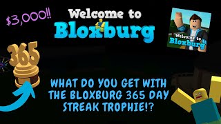 UPDATED 2021 What do you get with the Bloxburg 365 day streak