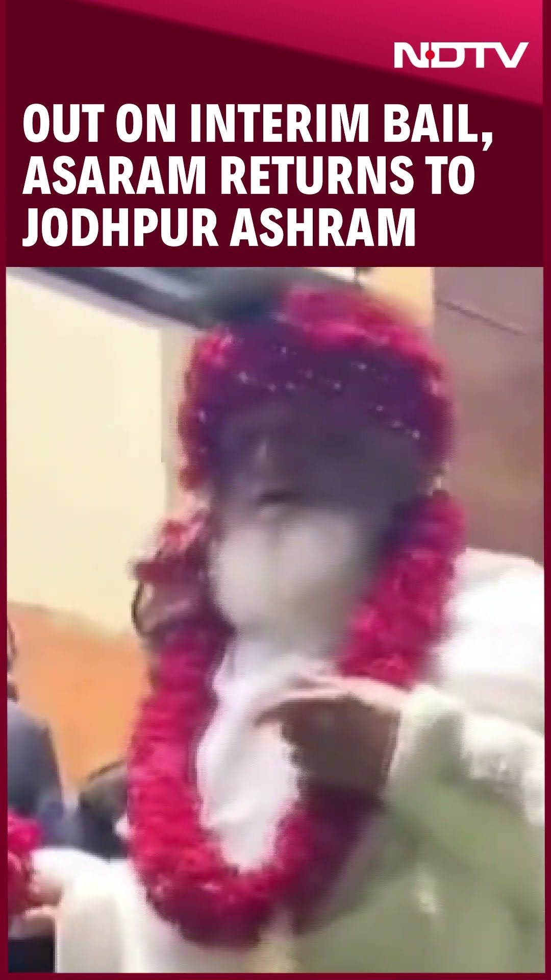 Asaram Bapu | Out On Interim Bail, Rape Convict Asaram Returns To Jodhpur Ashram