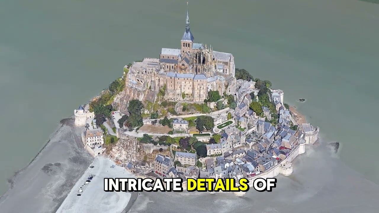 Aerial Tour of Mont Saint-Michel | Breathtaking Drone Footage of France’s Iconic Island Abbey