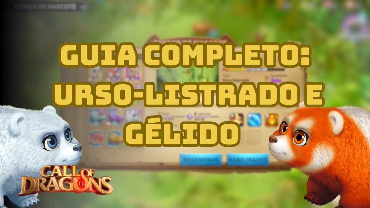 Guia Completo de Mascotes de Guerra: Urso-listrado e Gélido - Call of ...