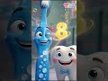 Learn Counting 1-10 with Happy Toothbrushes 🪥 | Numbers Song for Kids | Minizelis Kids World #shorts
