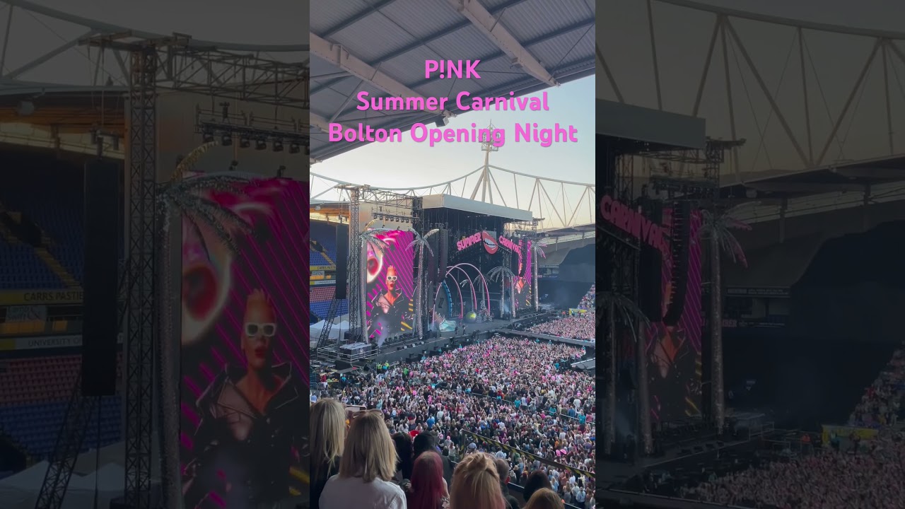 P!NK Summer Carnival Tour 2023 #p!nk #pink #summercarnival  #music #popmusic #stadium #thescript