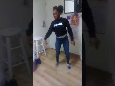 Dancing her ass off