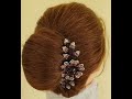 Simple styles!  How to bun hairstyle using clips comb - Malystyles