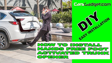 How to install Hands Free Foot Trigger Trunk Opener release kick to open tailgate liftgate boot comf