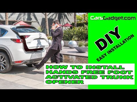 How to install Hands Free Foot Trigger Trunk Opener release kick to open tailgate liftgate boot comf