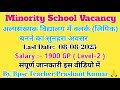 Bihar Minority School Clerk Vacancy 2025 । बिहार अल्पसंख्यक विद्यालय लिपिक भर्ती 2025 ।