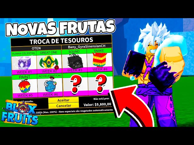 Você sabe o nome dessas frutas depois do UPDATE 20 do BLOXFRUITS? 😱🤔