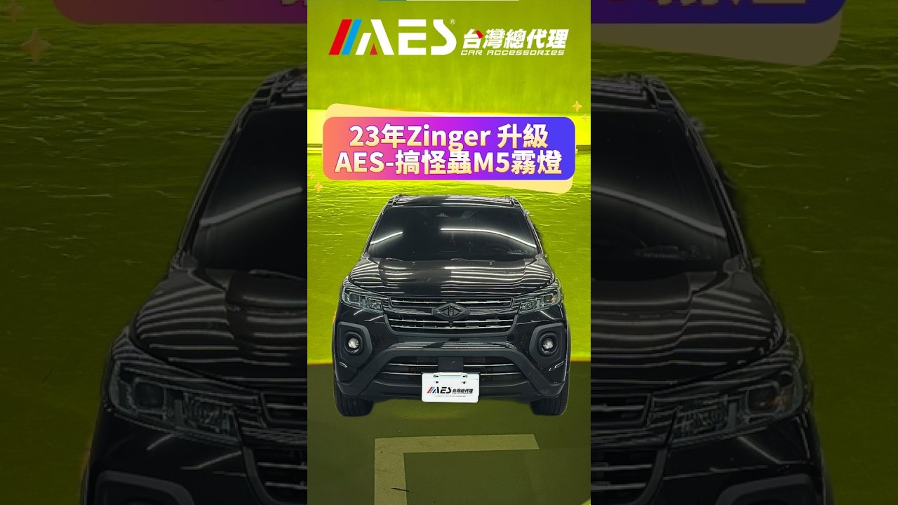 台南車燈丨[台南暗月之星]丨23年Zinger丨AES-搞怪蟲M5霧燈丨檸檬黃光丨雨天穿透力最強丨驗車不驗霧燈丨提升照明 縮圖