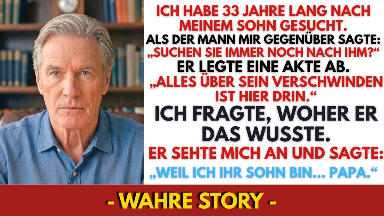 Ich hatte dreißig Jahre lang den Jungen gesucht, der mir an einem Nachmittag im Park genommen wurde. Dann setzte sich ein fremder Mann an meinen Tisch, zeigte mir eine Narbe, die nur meine...