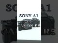 SONY A1 VS CANON R5 SIDE BY SIDE BODY COMPARISON AND SPECS