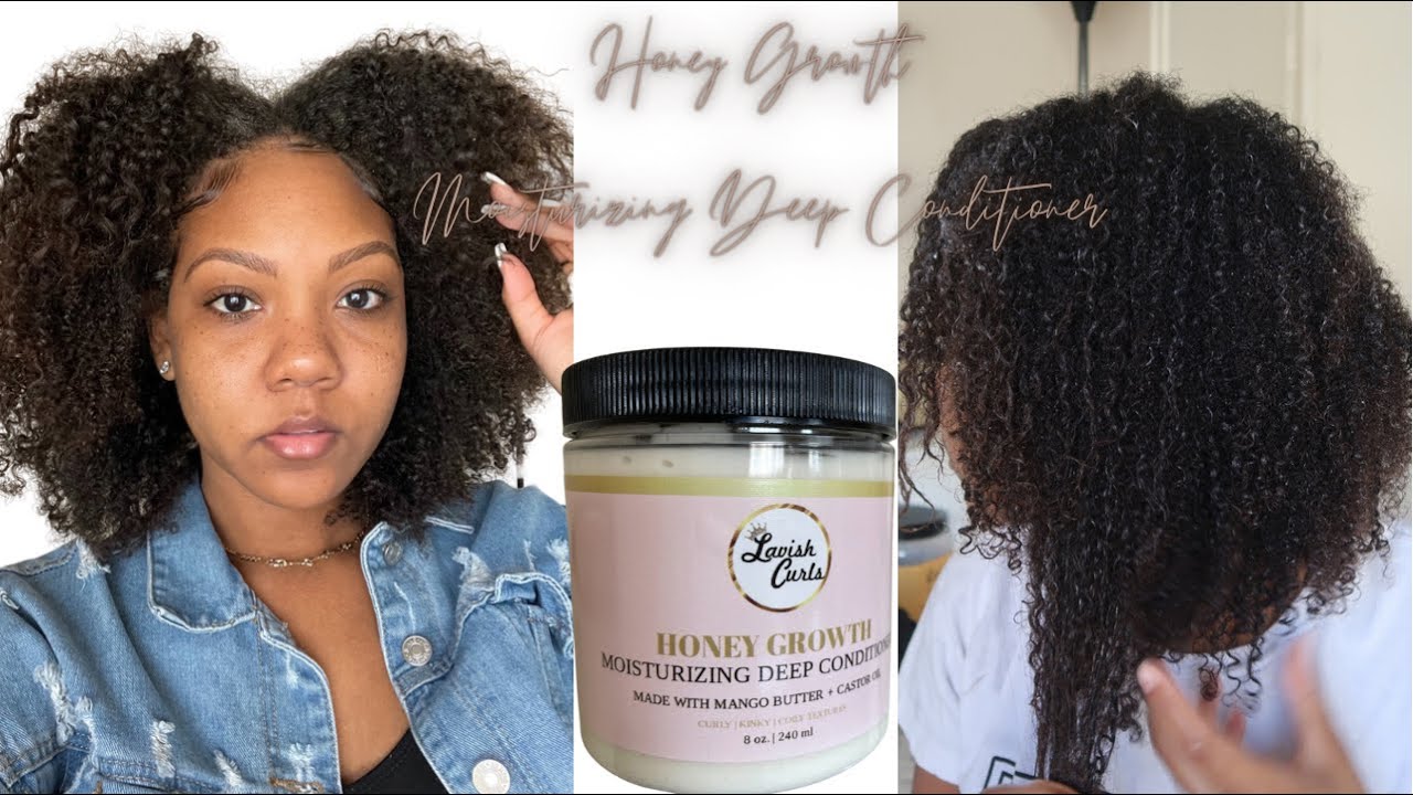 Lavish Curls Honey Growth Moisturizing Deep Conditioner for Hair Growth