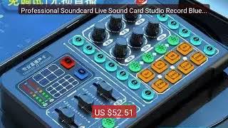 Professional Soundcard Live Sound Card Studio Record Bluetoot... Amazing Value 2026 Must Have