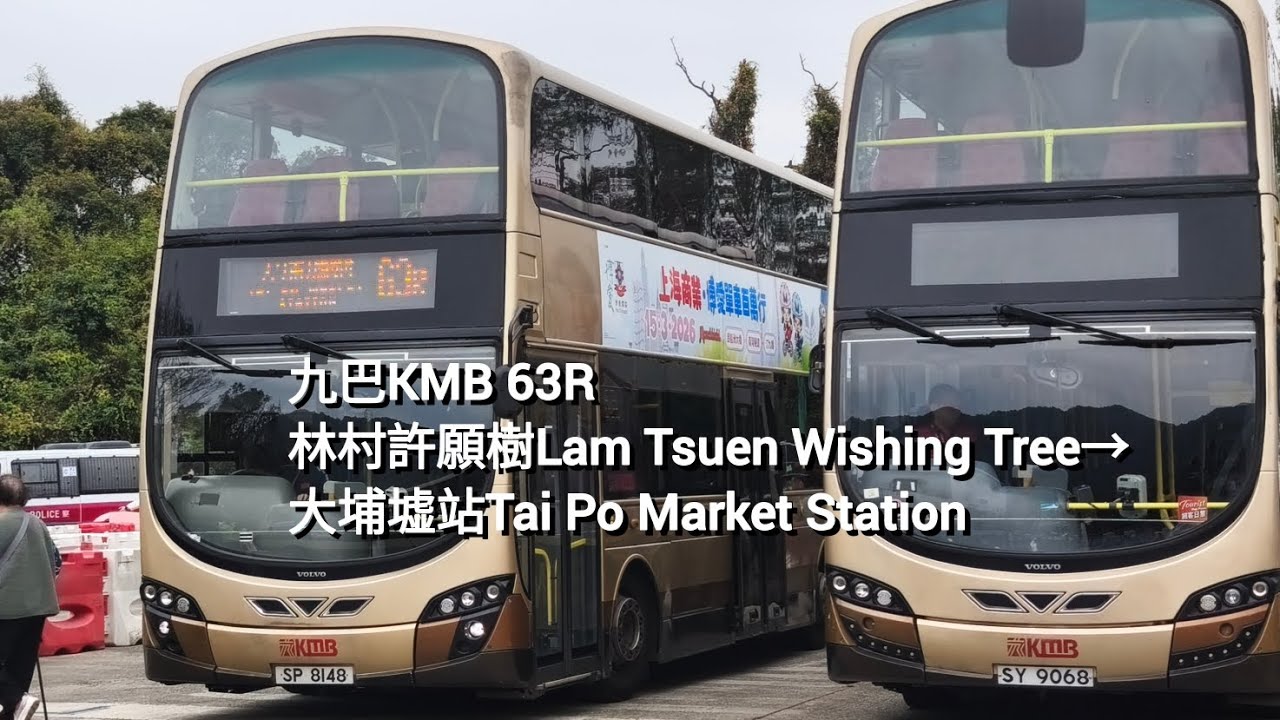 「Gorba牌金蛋🤤」九巴KMB 63R林村許願樹Lam Tsuen Wishing Tree→大埔墟站Tai Po Market Station 