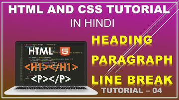 HTML Heading, paragraph , line breaks(HTML and CSS tutorial 04) | ARUNJI TECHNICAL | BASICS OF HTML