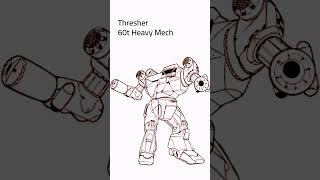 BattleTech: Thresher BattleMech (#mechwarrior #battletech #battletechlore #scifi) @AGS363