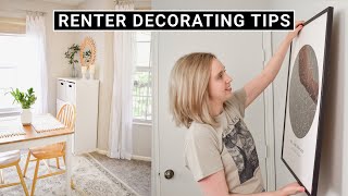 How To Make Your RENTAL Feel Like HOME 🌟 10 Renter-Friendly Decor Hacks